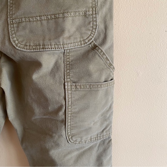 Carhartt Rugged Flex Mid Rise Slim Fit Waistband Canvas Work Pants Tan Size 10 - Picture 7 of 13